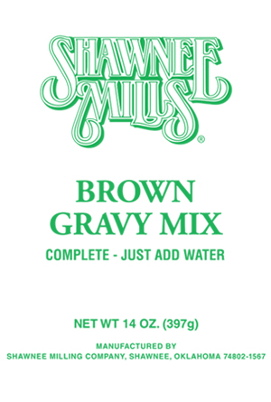 Complete Brown Gravy Mix: 6 - 14 oz. packages - Shawnee Milling
