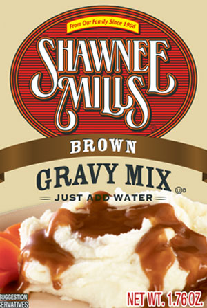 Brown Gravy Mix: 24 - 1.76 oz. packages - Shawnee Milling.
